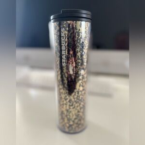 Starbucks Black and Gold Tumbler New